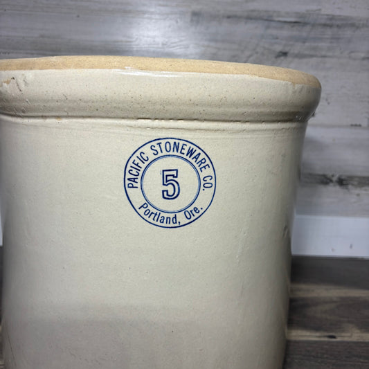 Vintage Pacific Stoneware Co. 5-Gallon Crock