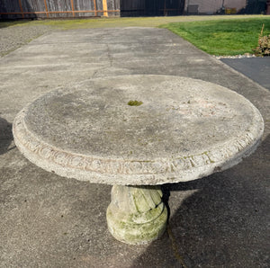 Outdoor Concrete Pedestal Table