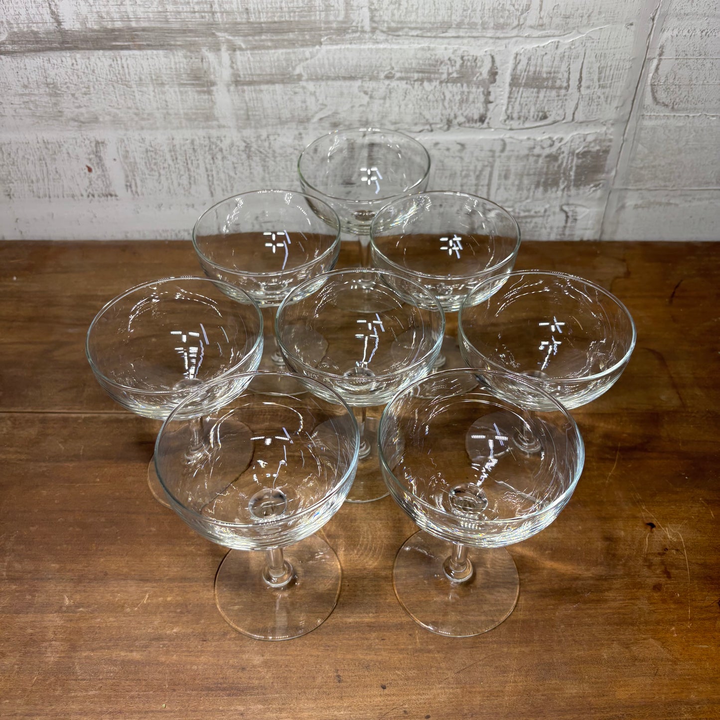 Vintage Champagne Glasses Set Of 8