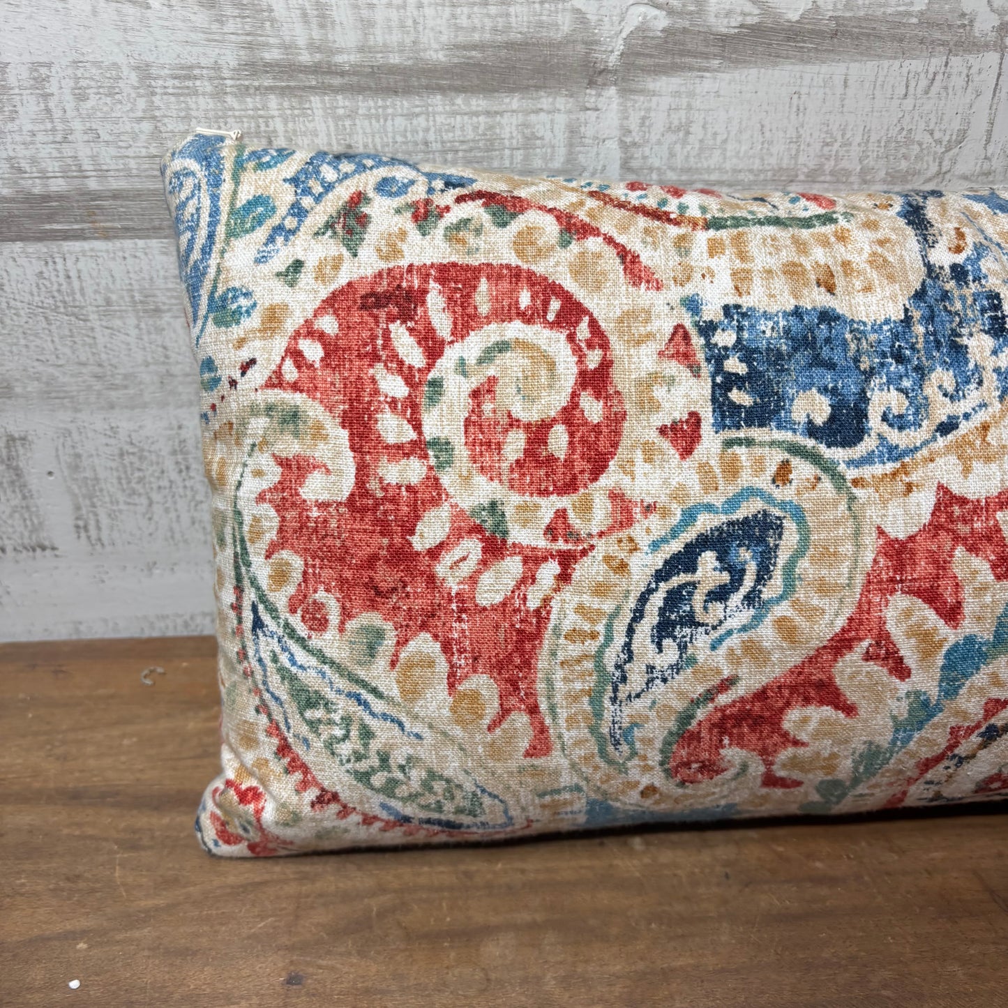 Paisley Pattern Lumbar Pillow