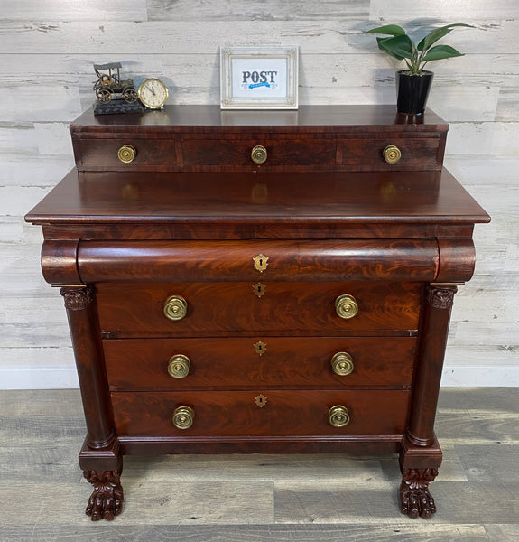 Antique Empire Mahogany Dresser Chest