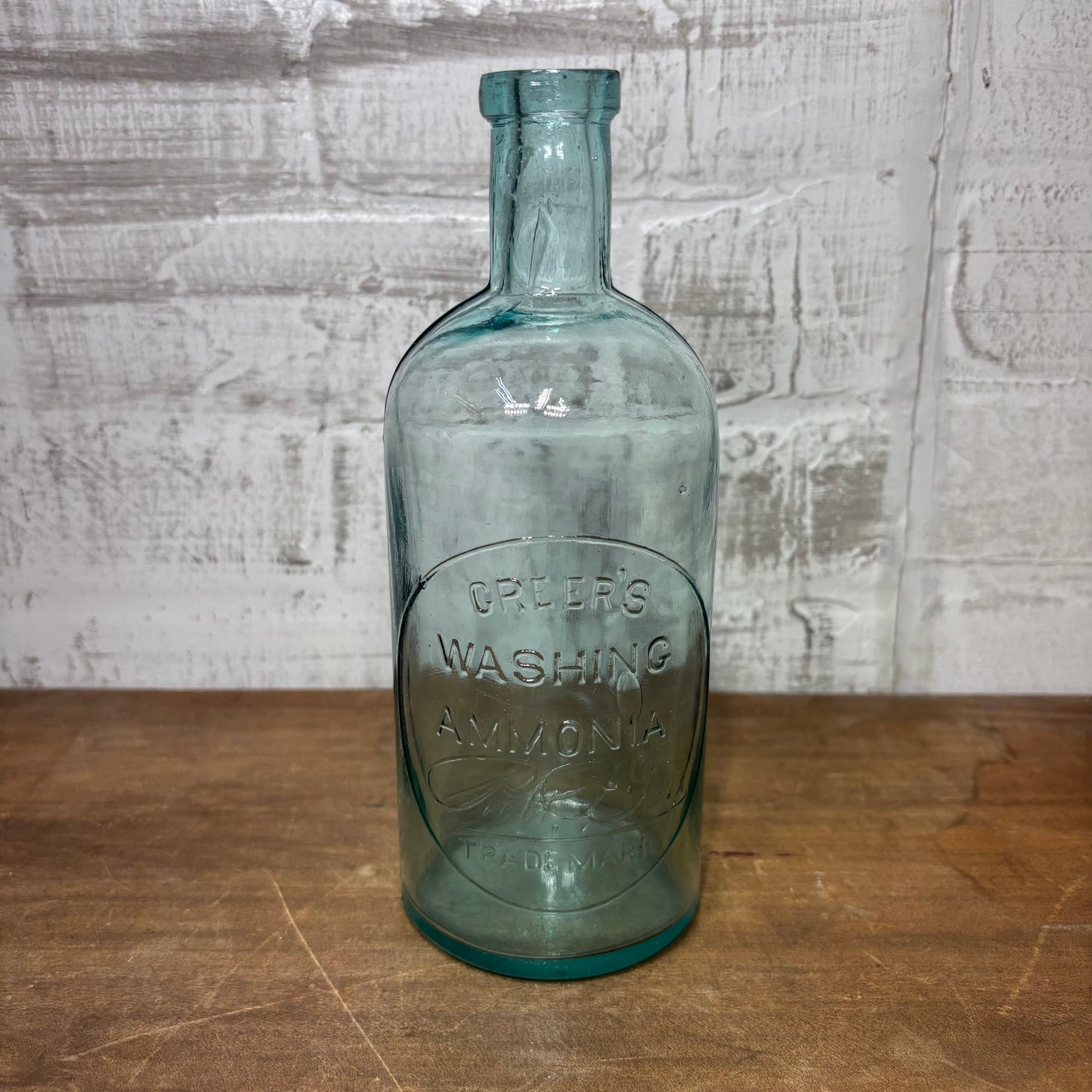 Antique Greer's Washing Amonia Bottle