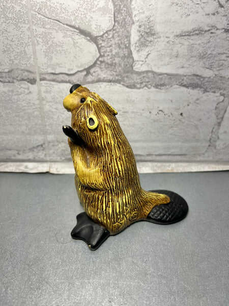 Bearfoots Beaver Sassy Mini Figurine Jeff Fleming Big Sky Carvers