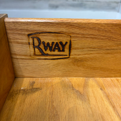 Vintage Rway French Regency End Table W/ Glass Top