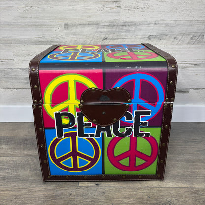 Peace Sign Keepsake Chest *No Latch*