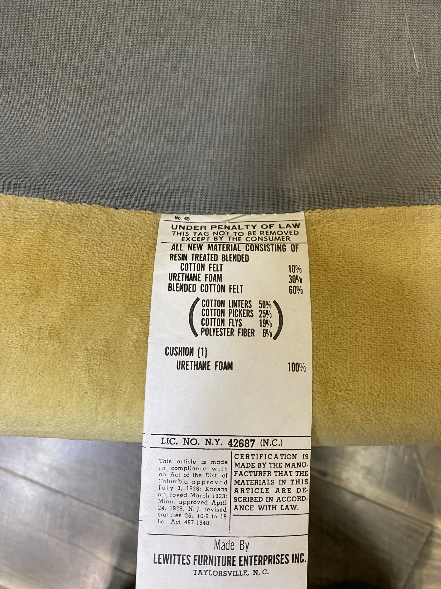 Set Of 2 Wingback Yellow Chairs