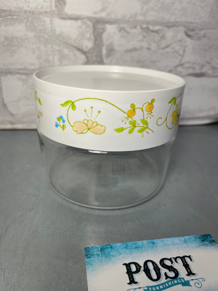 Vintage Pyrex Wildflower See And Store Canister