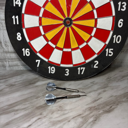 Vintage Double-Sided Baseball Dartboard