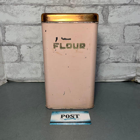 Lincoln Beautyware “Flour” Metal Canister W/ Handle