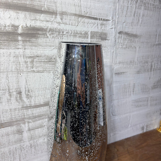 Speckled Mirror Glass Vase