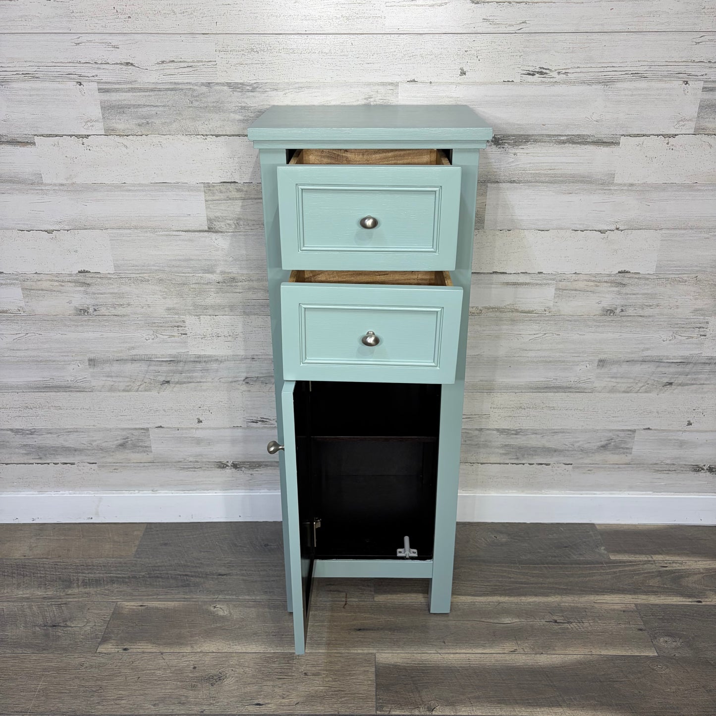 Skinny Blue Cabinet