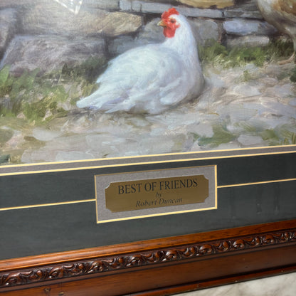 Framed Art Print Titled "Best of Friends" By Robert Duncan