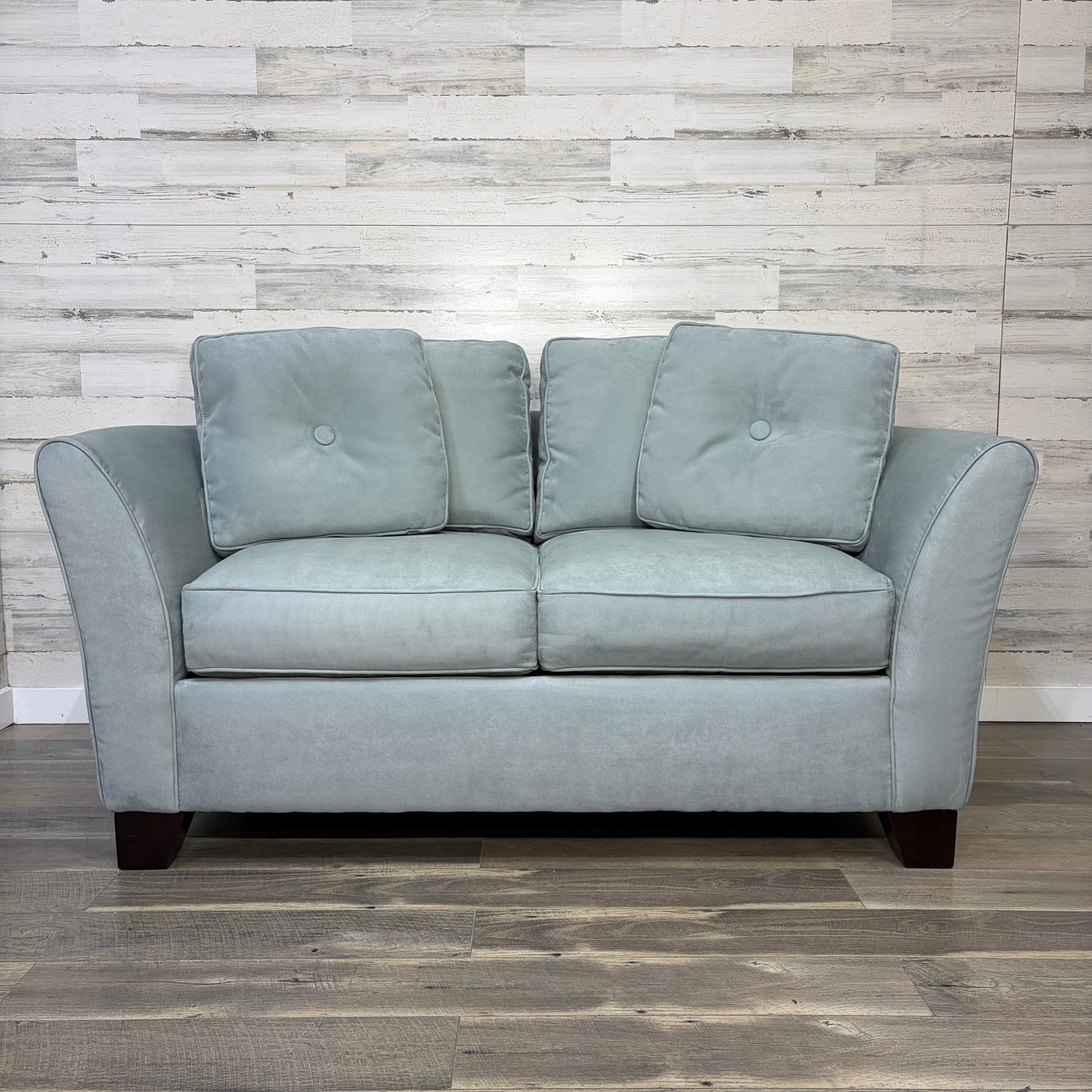 Bauhaus Blue Loveseat Sofa Couch