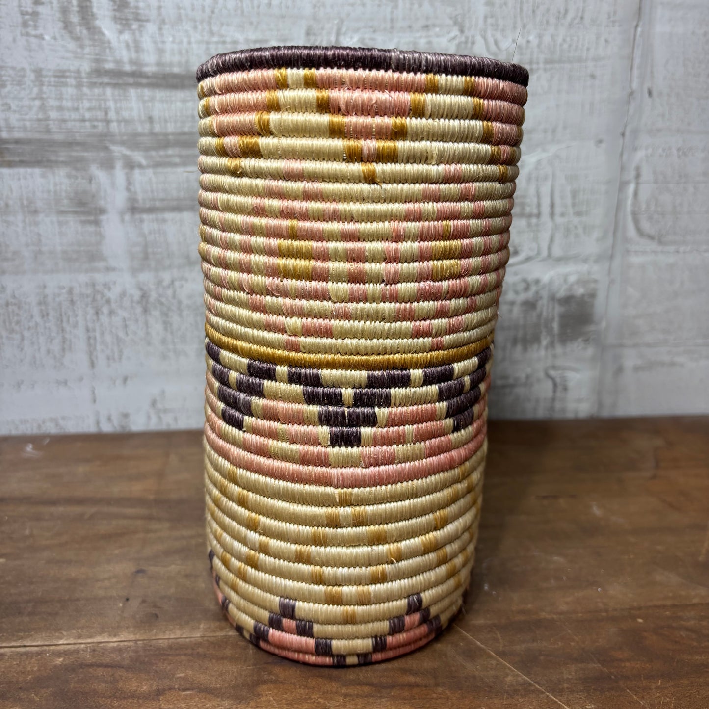 Cylinder Woven Coil Basket
