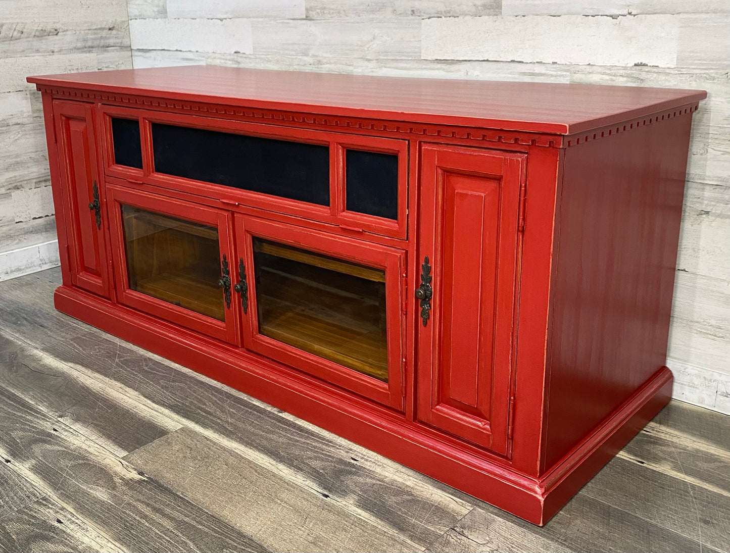 Rustic Red Tv Stand Entertainment Center