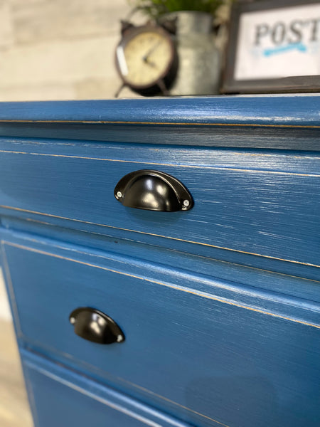 Navy Blue 5 Drawer Dresser