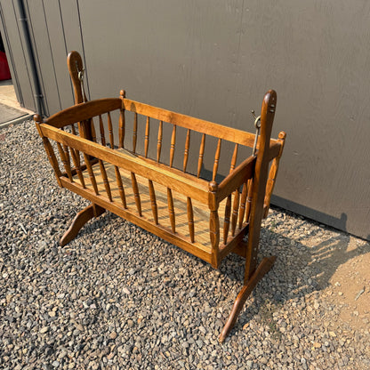 Vintage Baby Rocking Cradle