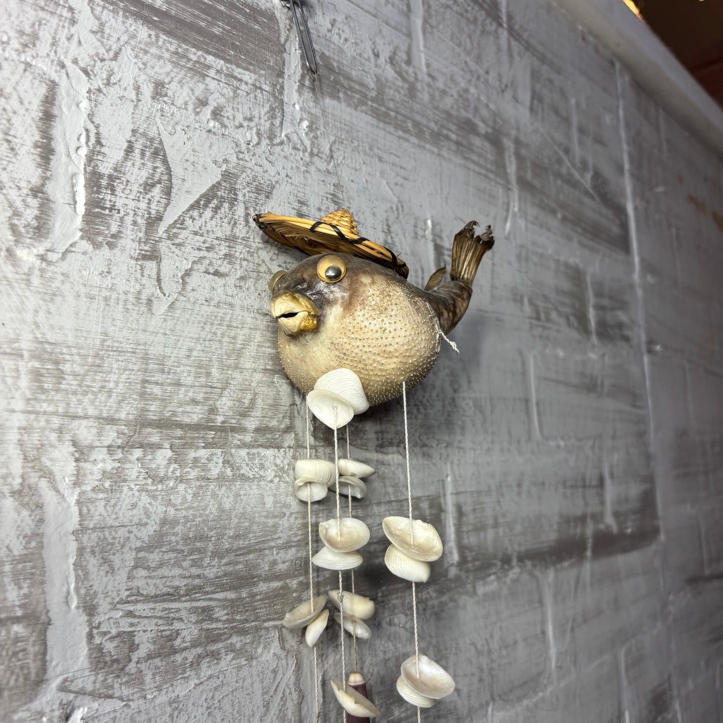 Pufferfish Taxidermy Wind Chime