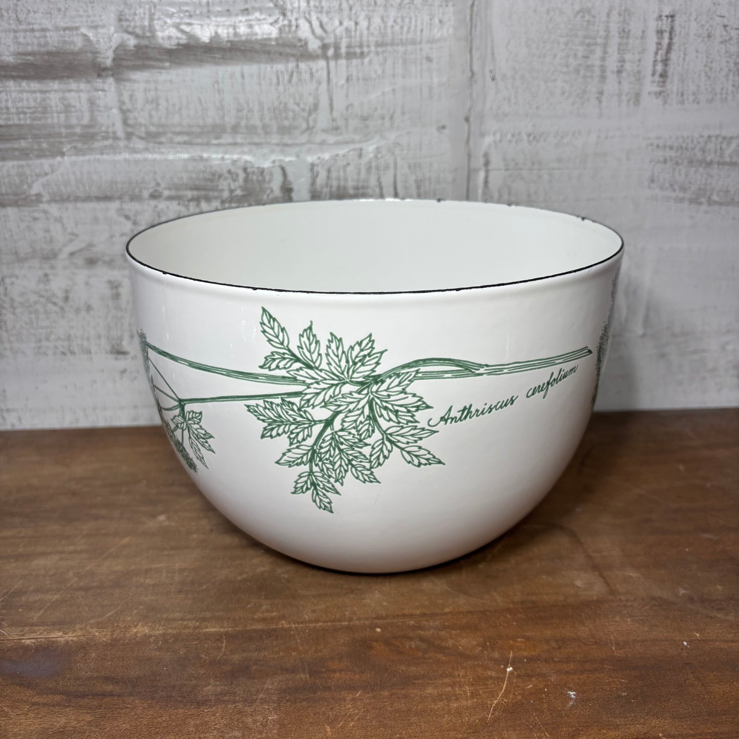 Vintage Finel Arabia Enamel Bowl Designed by Kaj Franck
