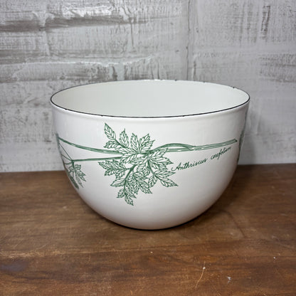 Vintage Finel Arabia Enamel Bowl Designed by Kaj Franck