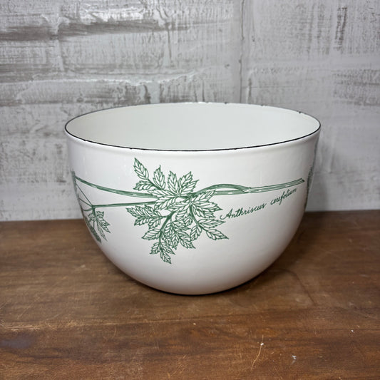 Vintage Finel Arabia Enamel Bowl Designed by Kaj Franck