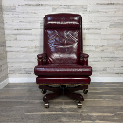 Vintage Paoli Leather Office Chair