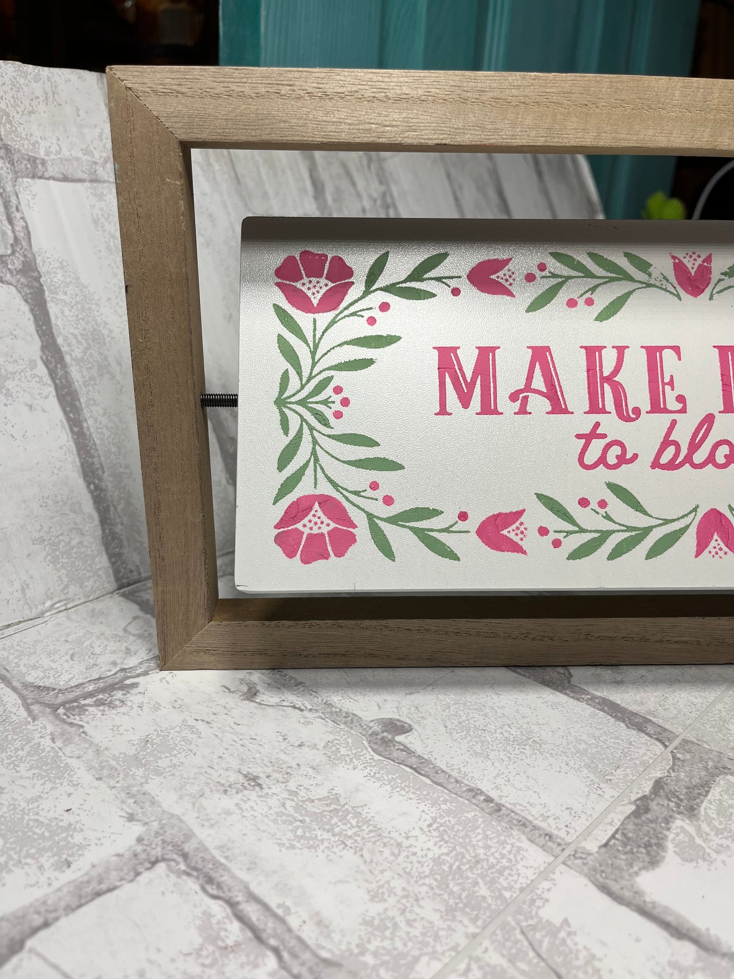Floral Spring And Summer Flip Sign