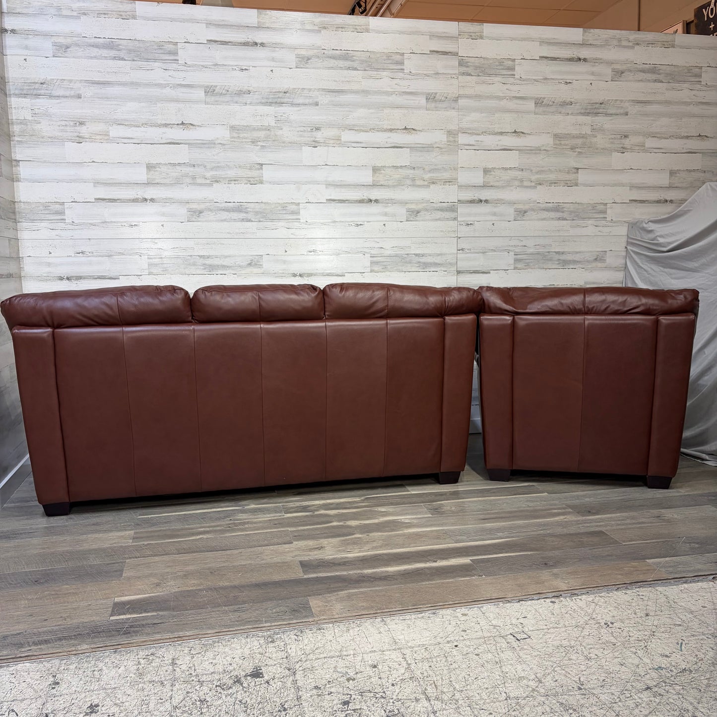 Leather Couch & Chair Set
