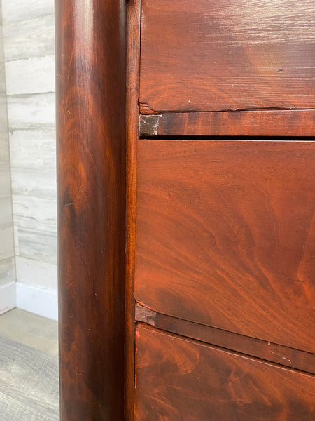 Antique Empire Mahogany Dresser Chest