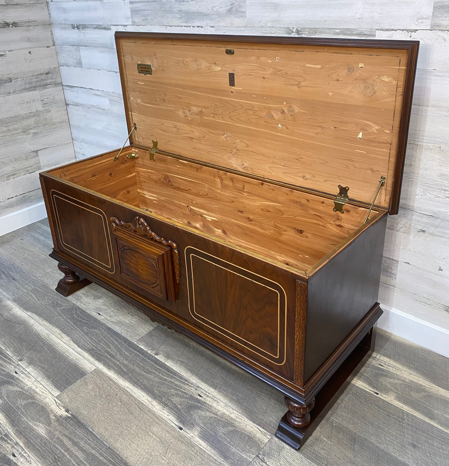 Antique Cavalier Cedar Chest