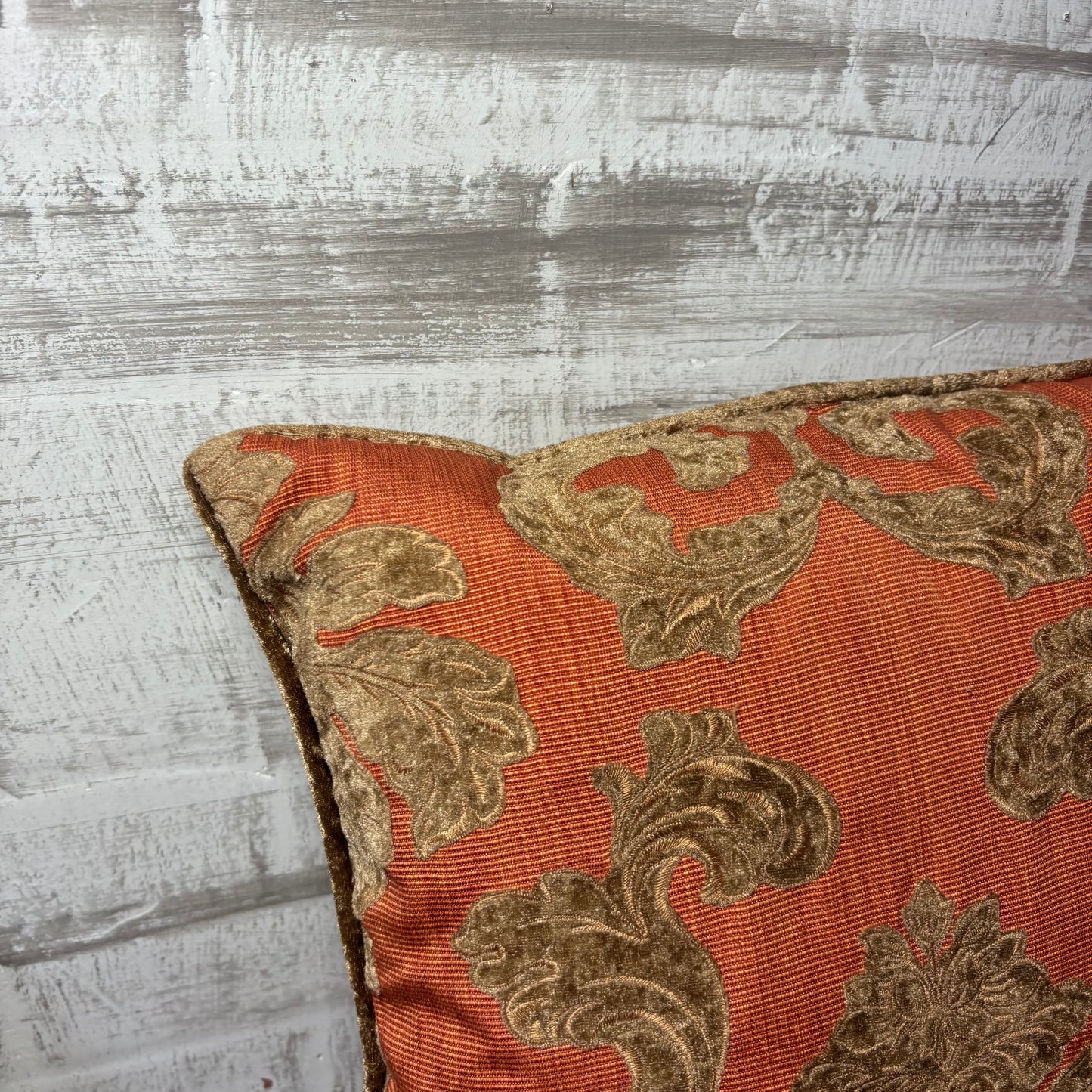 Pier 1 Burnt Orange Throw Pillow