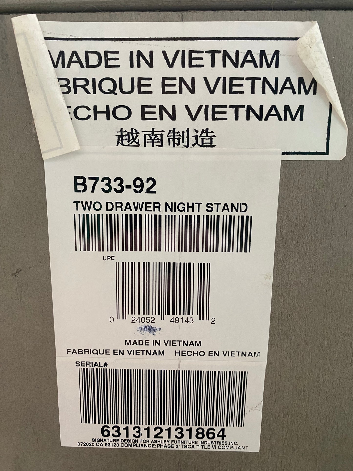 Rustic Gray Dresser & Nightstand Set