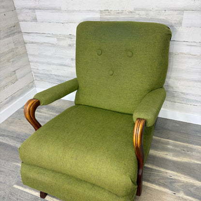 Retro Green Platform Rocking Chair