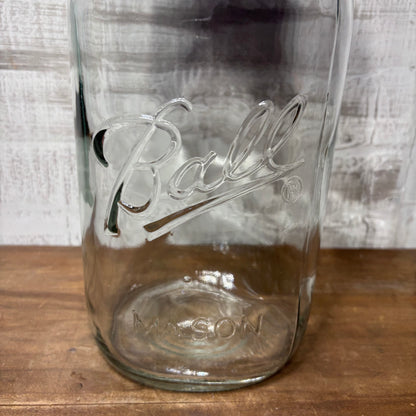 Large Wide Mouth Ball Glass Mason Jar