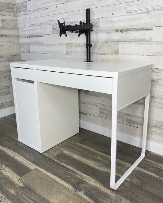 IKEA MICKE Desk W/ Dual Monitor Stand