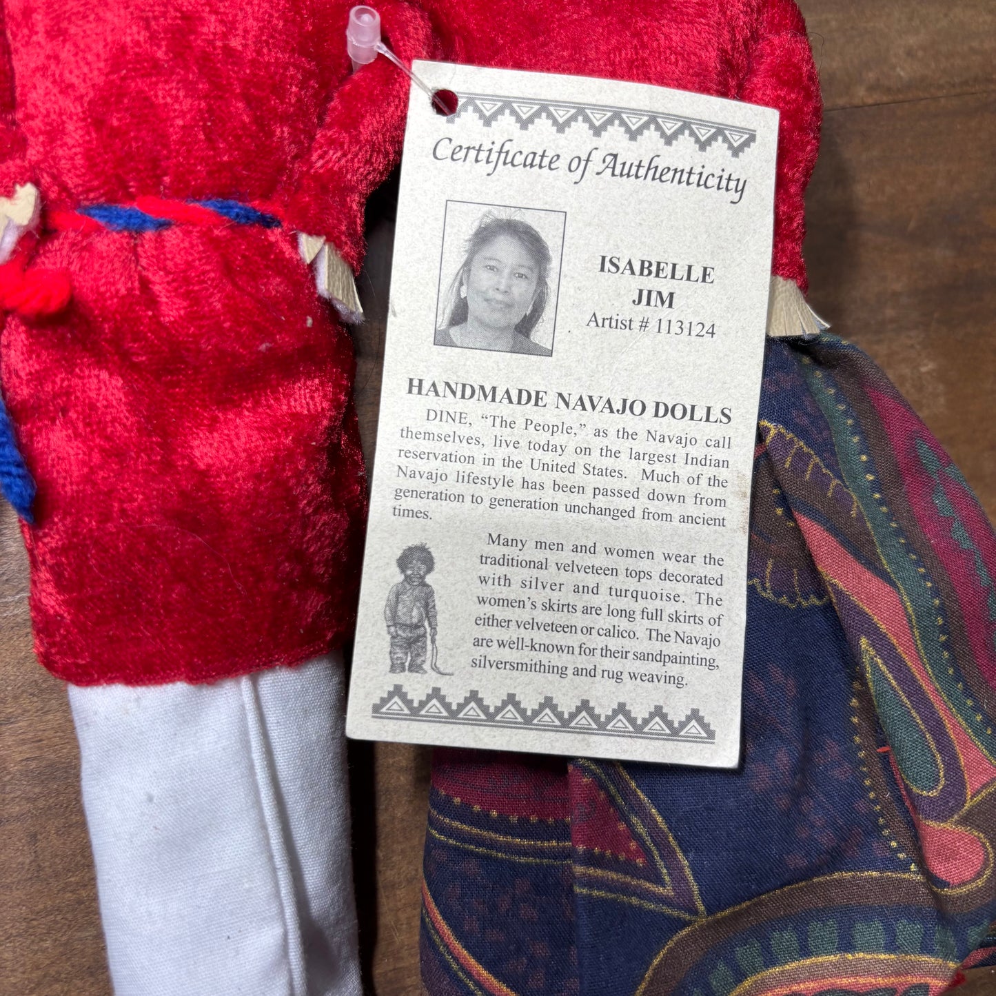 Vintage Handmade Navajo Dolls By Isabelle Jim