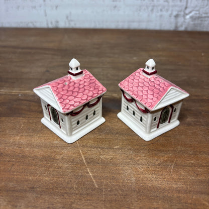 Church Shaped Ceramic Salt & Pepper Shakers