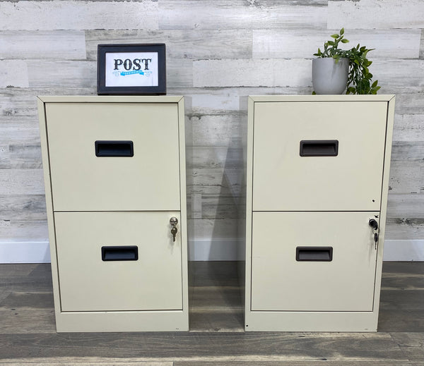 Set Of 2 Locking File Cabinets