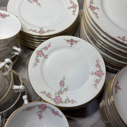 Vintage Rosalinda Heinrich (H&Co) Selb Bavaria Porcelain Dinnerware China Set