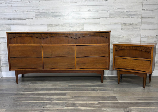 Mid Century Dresser & Nightstand Set