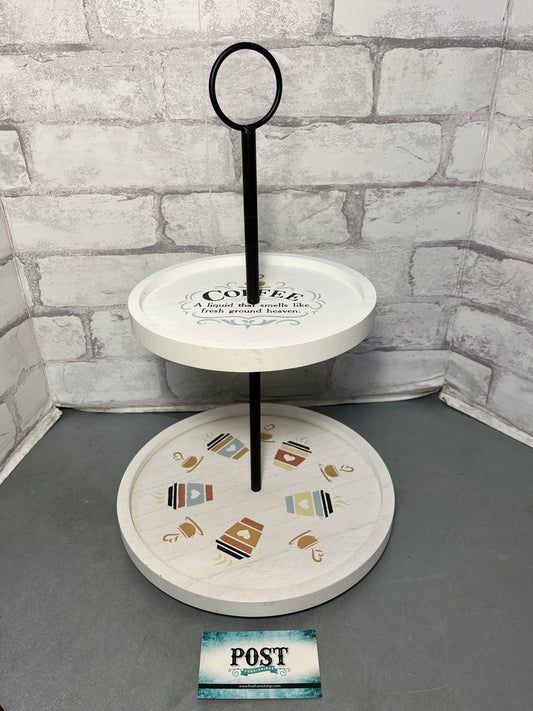 Two Tier “Coffee” Theme Stand