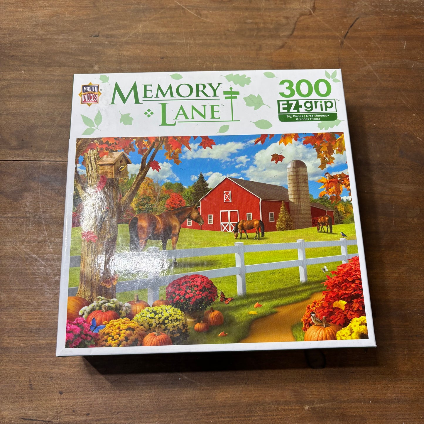 Memory Lane Horses By The Barn 300 Piece Puzzle