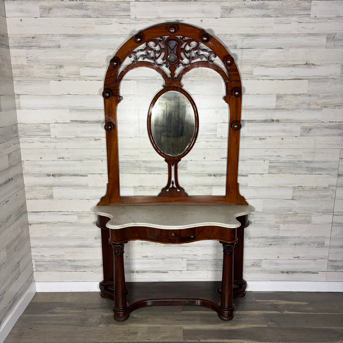 Antique Victorian Hall Tree