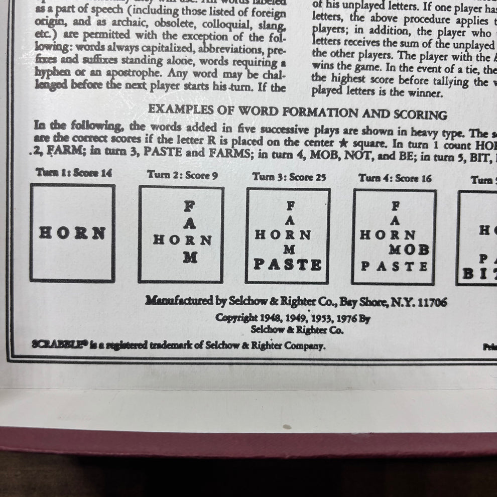 Vintage Scrabble Board Game Set – Post Furnishings