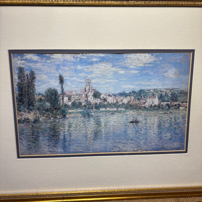 Toscano Vetheuil In Summer Framed Canvas Painting