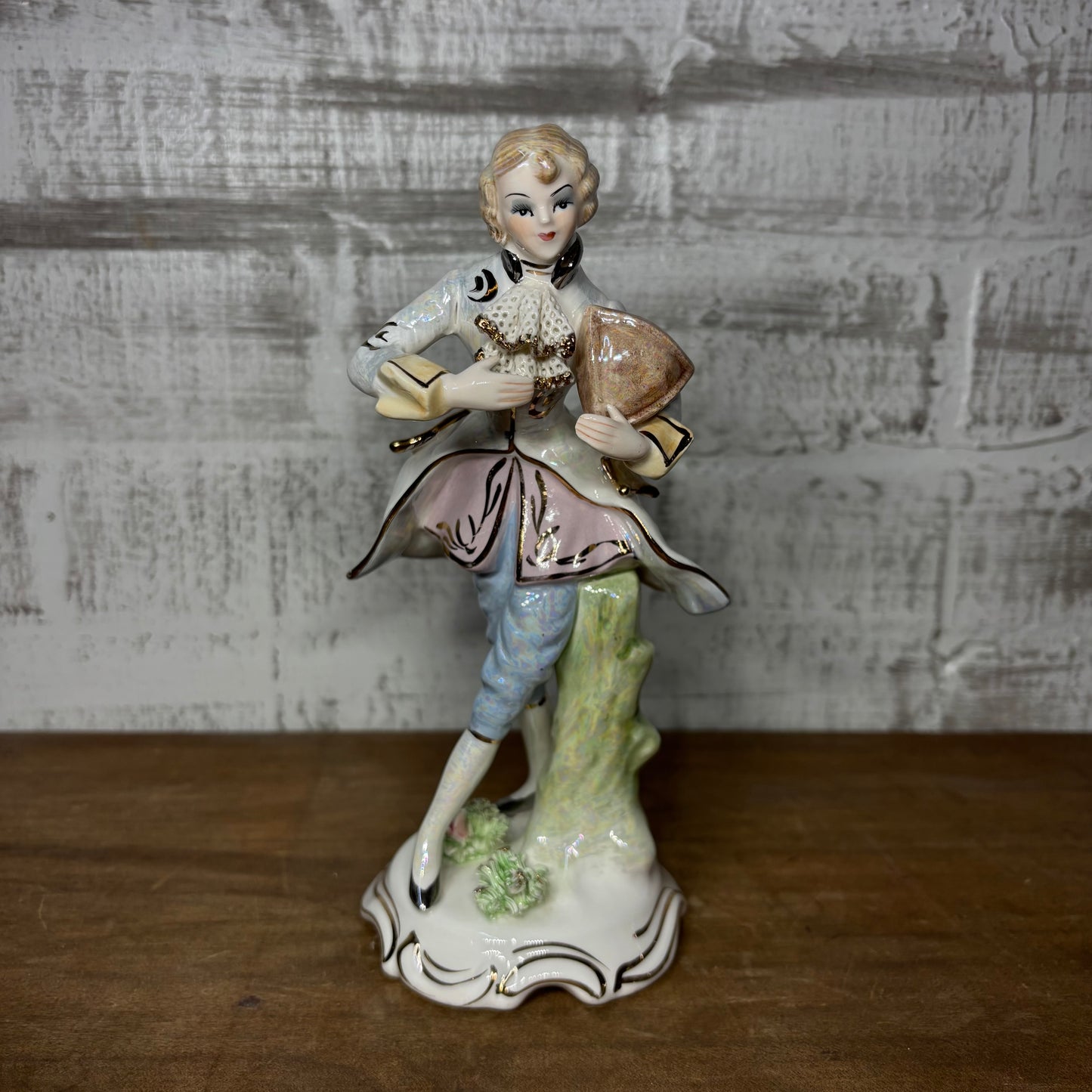 Vintage Porcelain Victorian Man Figurine