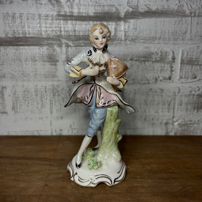 Vintage Porcelain Victorian Man Figurine