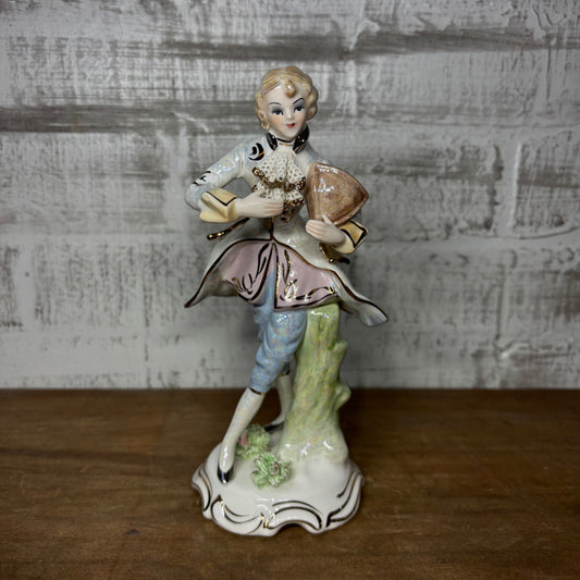 Vintage Porcelain Victorian Man Figurine