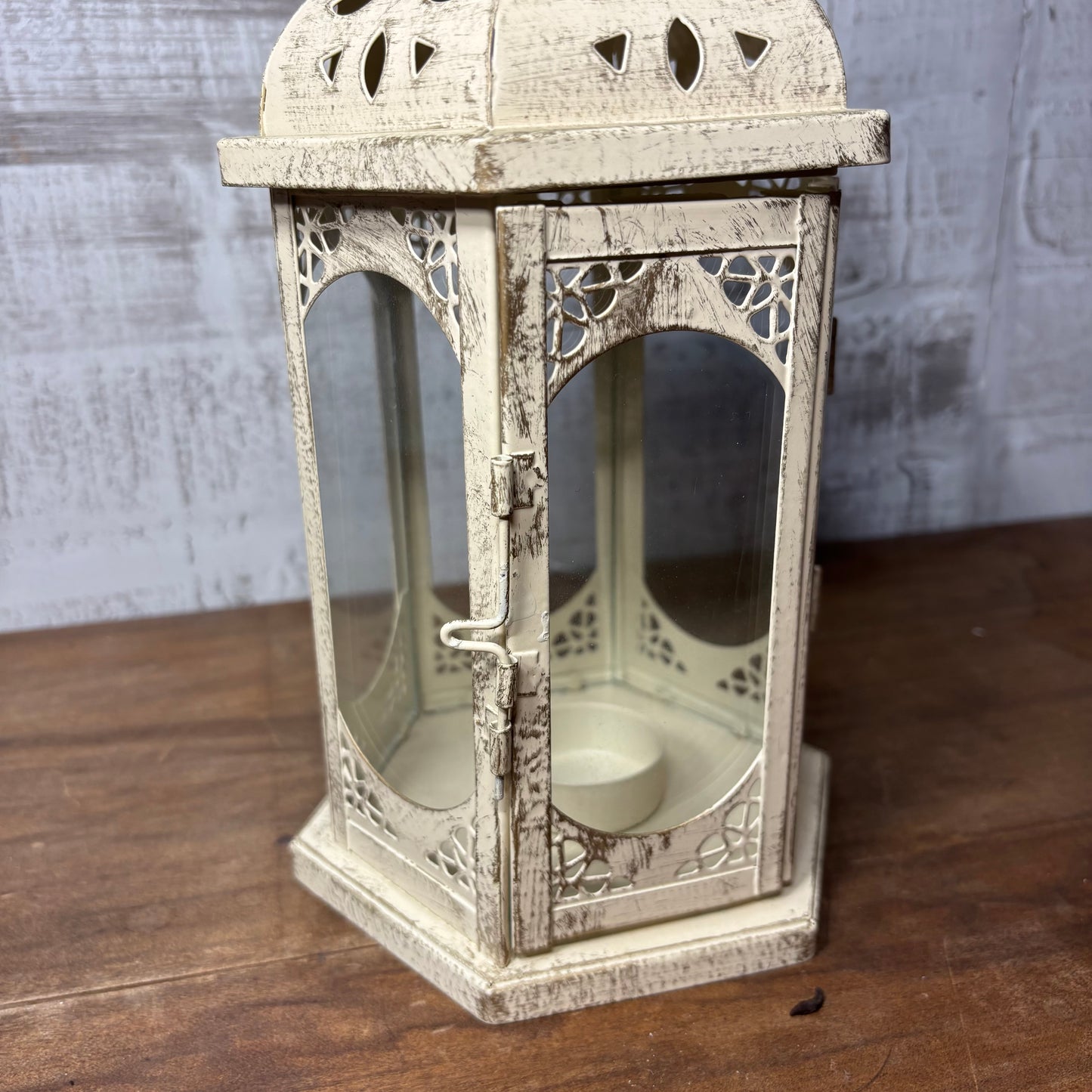 Shabby Chic Metal Candle Lantern