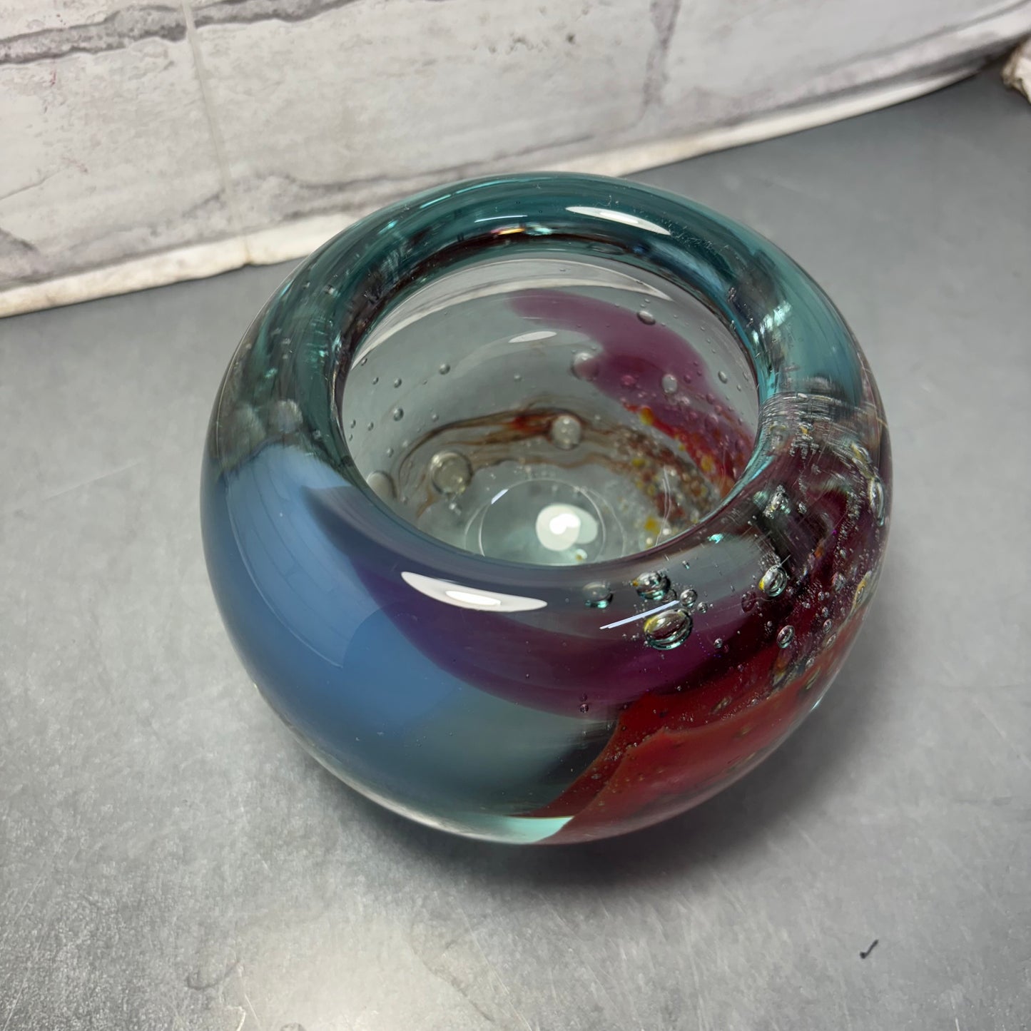 Blown Art Glass Bud Vase